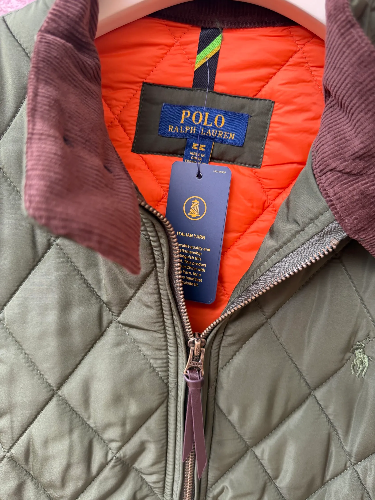 P420 Raff's new diamond-shaped plaid workwear cotton jacket, customized hardware accessories, fine workmanship inside and outside to maintain the original details, simple version, old money style, casual matching, workmanship details restored, diamond-shaped grid stitching inside and outside, fixed, first choice for autumn wear, full of details